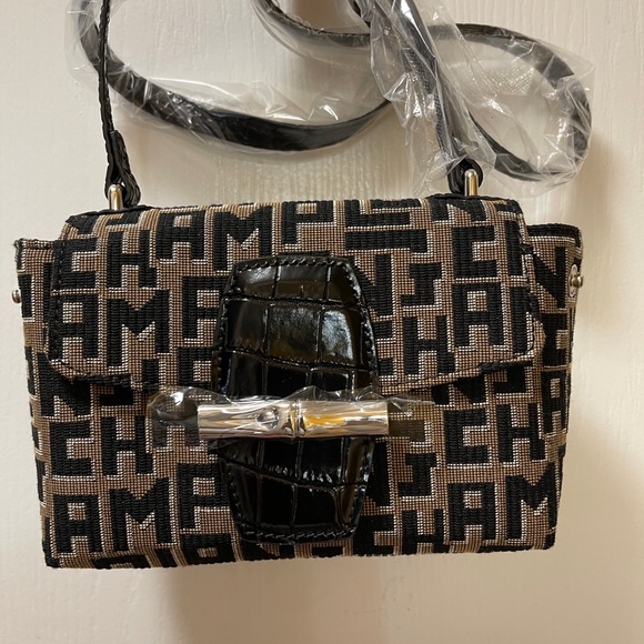 New LongChamp Roseau Jacquard LGP Crossbody  Bag - Picture 4 of 7